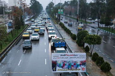 مراسم استقبال از ۵ شهید گمنام و ۴ شهید شناسایی شده دفاع مقدس - شیراز