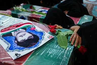 مراسم استقبال از ۵ شهید گمنام و ۴ شهید شناسایی شده دفاع مقدس - شیراز