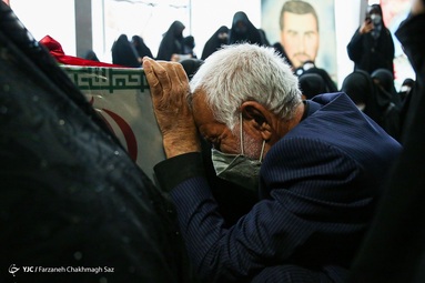 مراسم استقبال از ۵ شهید گمنام و ۴ شهید شناسایی شده دفاع مقدس - شیراز