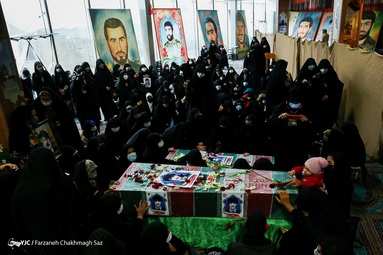 مراسم استقبال از ۵ شهید گمنام و ۴ شهید شناسایی شده دفاع مقدس - شیراز