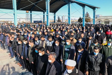 تشییع و خاکسپاری  شهید عرفان بیات جمعی نیروی انتظامی - زنجان
