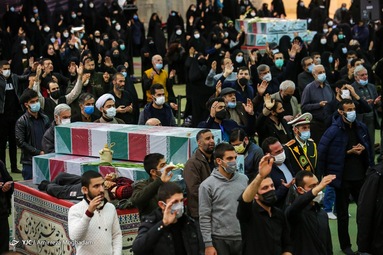 مراسم وداع با ۱۵۰ شهید گمنام دفاع مقدس -  مصلی امام خمینی (ره) تهران