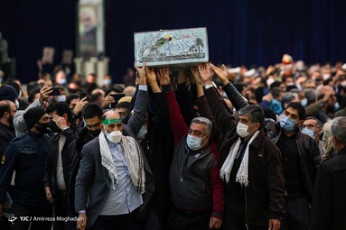 مراسم وداع با ۱۵۰ شهید گمنام دفاع مقدس -  مصلی امام خمینی (ره) تهران