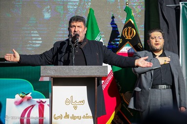 مراسم تشییع پیکر پاک ۱۵۰ شهید دفاع مقدس در سالروز شهادت حضرت فاطمه زهرا (س)  - دانشگاه تهران
