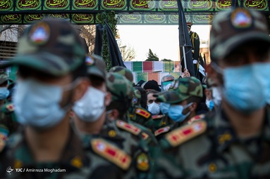 مراسم تشییع پیکر پاک ۱۵۰ شهید دفاع مقدس در سالروز شهادت حضرت فاطمه زهرا (س)  - دانشگاه تهران