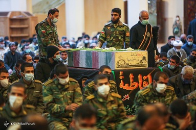 مراسم تشییع پیکر پاک پنج شهید گمنام تازه تفحص شده دفاع مقدس - شیراز