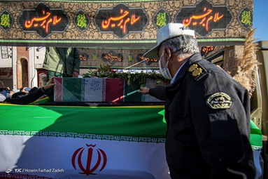 مراسم تشییع پیکر پاک سه شهید گمنام تازه تفحص شده دفاع مقدس -  اهواز