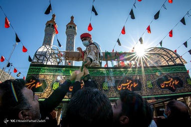 مراسم تشییع پیکر پاک سه شهید گمنام تازه تفحص شده دفاع مقدس -  اهواز