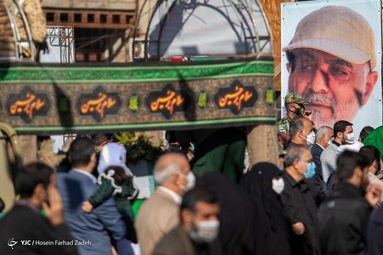 مراسم تشییع پیکر پاک سه شهید گمنام تازه تفحص شده دفاع مقدس -  اهواز