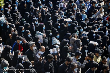 مراسم تشییع پیکر پاک سه شهید گمنام تازه تفحص شده دفاع مقدس -  بندرعباس