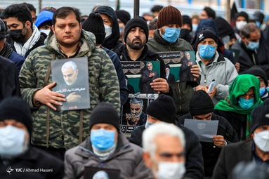 مراسم تشییع پیکر ۹ شهید گمنام تازه تفحص شده دفاع مقدس - مشهد مقدس