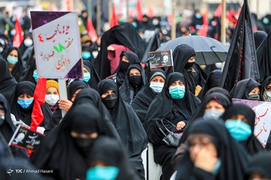 مراسم تشییع پیکر ۹ شهید گمنام تازه تفحص شده دفاع مقدس - مشهد مقدس