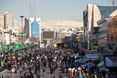 اجتماع بزرگ عزاداران فاطمی - میدان هفت تیر تهران