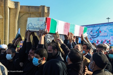 تشییع پیکر پاک شهید گمنام دفاع مقدس - اراک