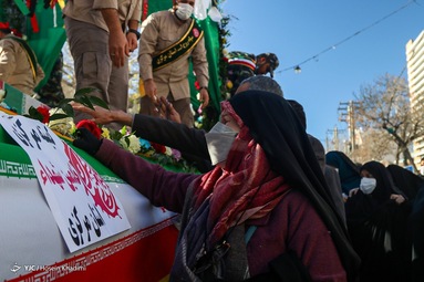 تشییع پیکر پاک شهید گمنام دفاع مقدس - اراک