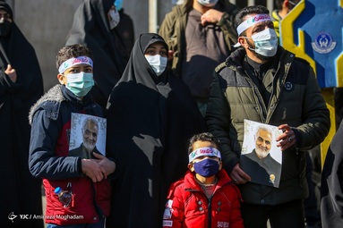 مراسم تشییع پیکر پاک ۱۵۰ شهید گمنام تازه تفحص شده دفاع مقدس - تهران