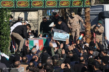 مراسم تشییع پیکر پاک ۱۵۰ شهید گمنام تازه تفحص شده دفاع مقدس - تهران