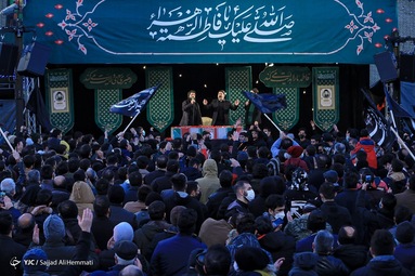 مراسم تجمع عزادارن فاطمی -  میدان شهید طهرانی‌مقدم