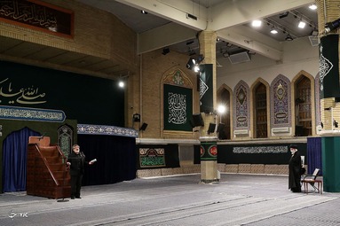 عزاداری شام شهادت حضرت فاطمه زهرا (س) در حسینیه امام خمینی