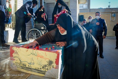تشییع و تدفین پیکر دو شهید گمنام - شهرضا