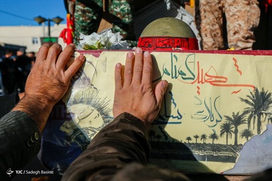 تشییع و تدفین پیکر دو شهید گمنام - شهرضا