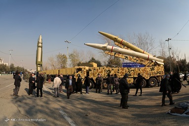 نمایشگاه موشکی هوافضا سپاه در حاشیه نماز جمعه تهران