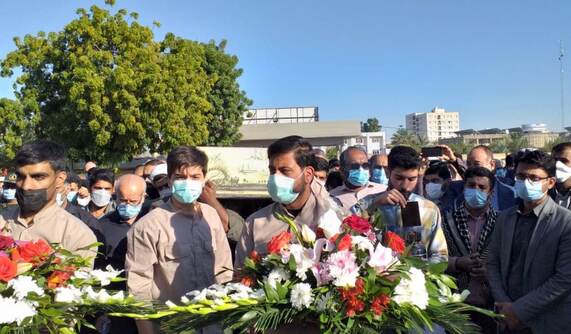 تشییع و خاکسپاری شهدا دردانشکده فنی شهید کرانی بندرعباس