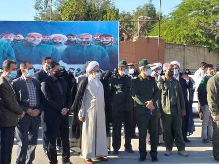 تشییع و خاکسپاری شهدا دردانشکده فنی شهید کرانی بندرعباس