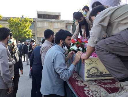 تشییع و خاکسپاری شهدا دردانشکده فنی شهید کرانی بندرعباس