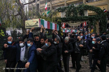 مراسم تشییع و تدفین دو شهید گمنام دفاع مقدس - وزارت کشور