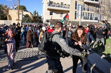 اعتراضات به تخریب خانه یک فلسطینی - فلسطین اشغالی