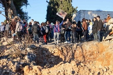 اعتراضات به تخریب خانه یک فلسطینی - فلسطین اشغالی