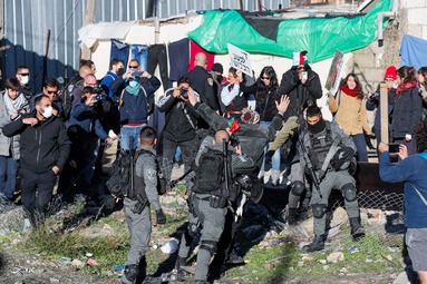 اعتراضات به تخریب خانه یک فلسطینی - فلسطین اشغالی