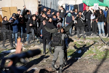 اعتراضات به تخریب خانه یک فلسطینی - فلسطین اشغالی