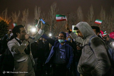 شادی مردم تهران پس از صعود تیم ملی به جام جهانی 2022