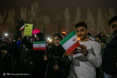 شادی مردم تهران پس از صعود تیم ملی به جام جهانی 2022