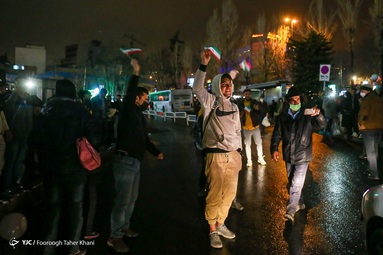 شادی مردم تهران پس از صعود تیم ملی به جام جهانی 2022