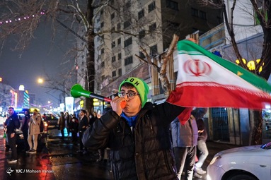 شادی مردم تهران پس از صعود تیم ملی به جام جهانی 2022