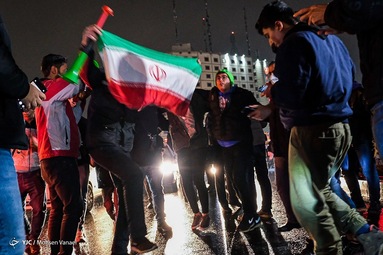 شادی مردم تهران پس از صعود تیم ملی به جام جهانی 2022