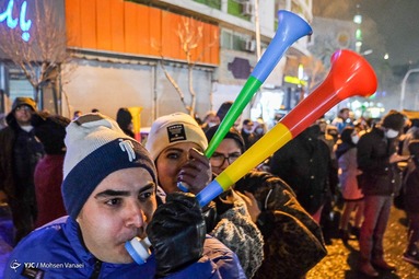 شادی مردم تهران پس از صعود تیم ملی به جام جهانی 2022