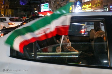 شادی مردم تهران پس از صعود تیم ملی به جام جهانی 2022
