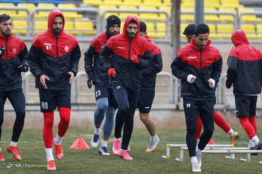 تمرین پرسپولیس با حضور گل‌محمدی