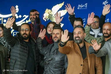 حضور عوامل فیلم «برف آخر» به کارگردانی «امیرحسین عسگری»