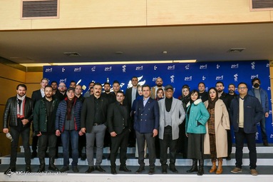 حضور عوامل فیلم «لایه‌های دروغ» به کارگردانی «رامین سهراب»