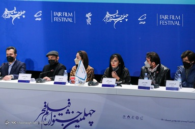 حضور عوامل فیلم «لایه‌های دروغ» به کارگردانی «رامین سهراب»