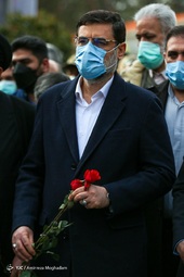 مراسم عطرافشانی و گلباران مزار مطهر شهدا - بهشت زهرا تهران