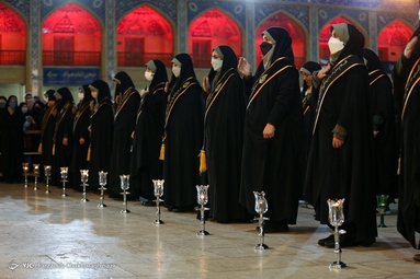 مراسم لاله گردانی شام شهادت حضرت شاهچراغ (ع) - شیراز