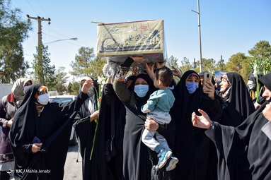 آیین استقبال از پیکر ۴ شهید گمنام دفاع مقدس - کرمان