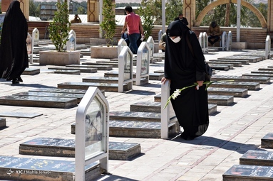 آیین استقبال از پیکر ۴ شهید گمنام دفاع مقدس - کرمان