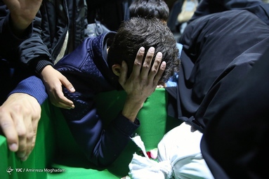 وداع با پیکر شهید مدافع حرم «محمدجواد رستمی»